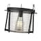 Z-Lite Cape Harbor Pendant, 1-Light, 13 In.W x 9 In.H, Matte Black/Water hammered 7503P13-MB - alternate 4